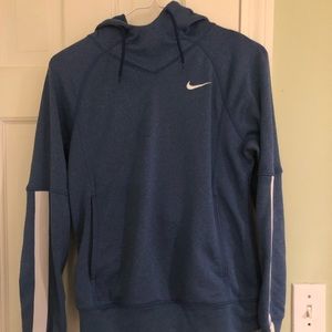 Blue nike athletic sweatshirt